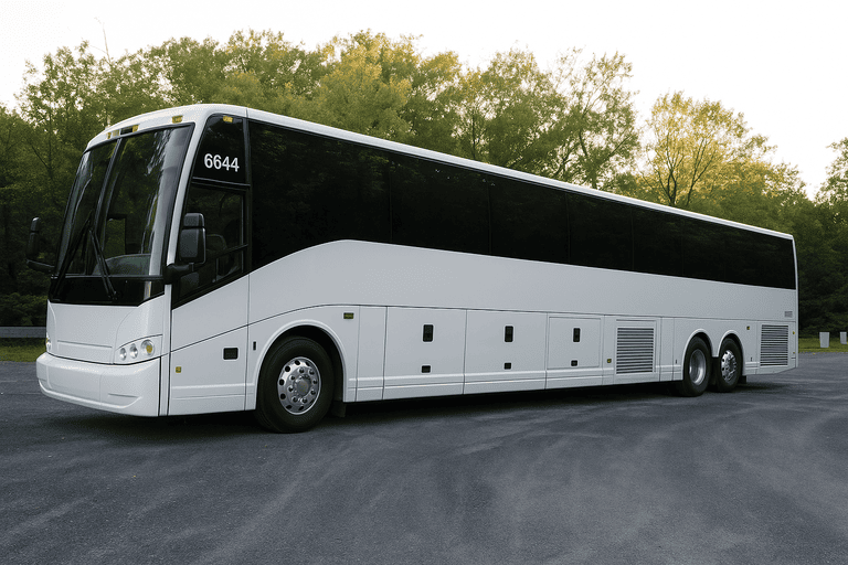 exterior of Melbourne Coach Bus Service coach bus