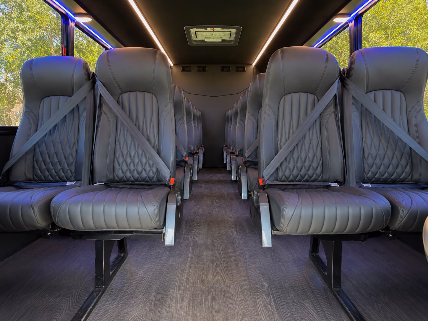 melbourne 18 passenger minibus inside