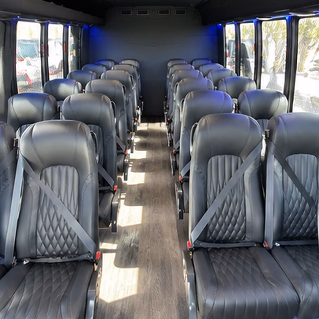 melbourne 28 passenger minibus inside