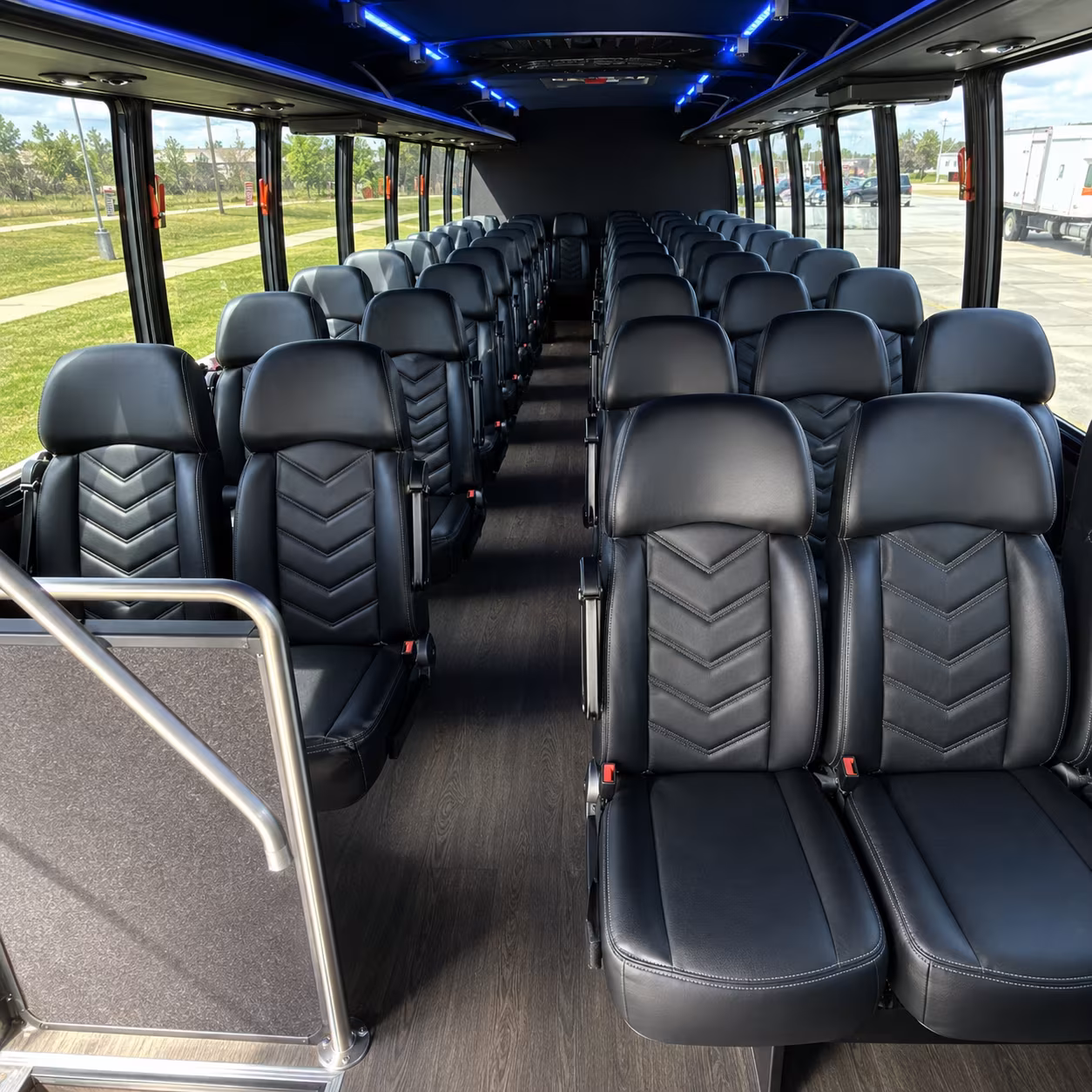 melbourne 28 passenger minibus interior