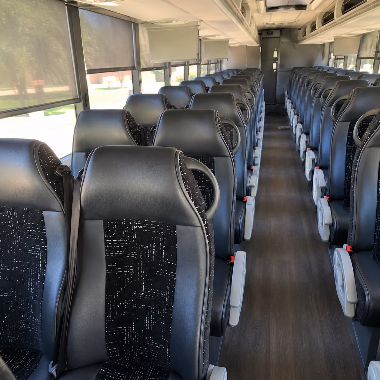 melbourne 56 passenger charter bus inside